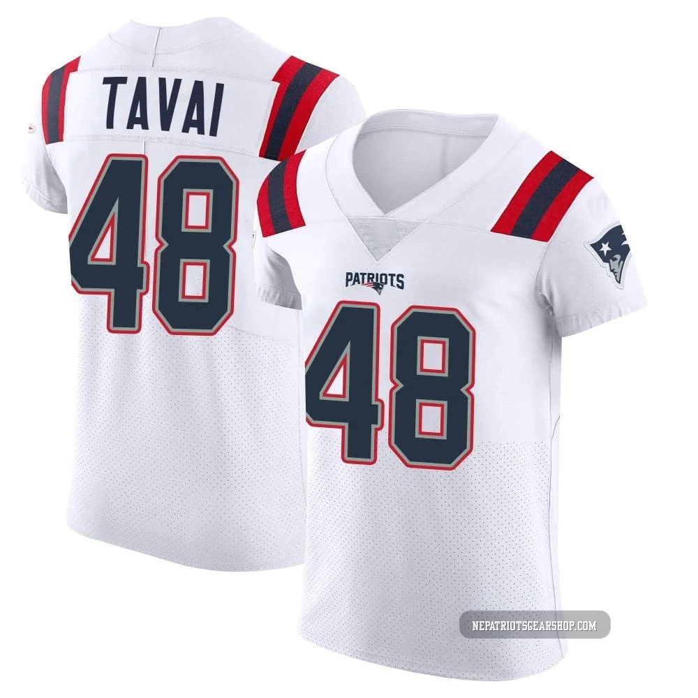 Jahlani Tavai ＃48 New England Patriots Elite Vapor Untouchable Jersey - Men's White