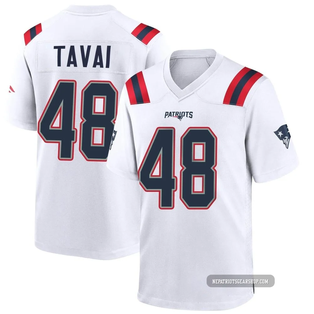 Jahlani Tavai ＃48 New England Patriots Game Jersey - Men's White