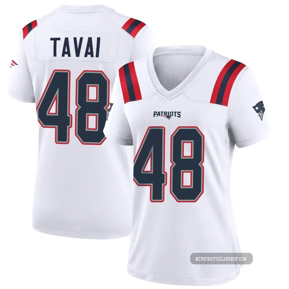Jahlani Tavai ＃48 New England Patriots Game Jersey - Women's White