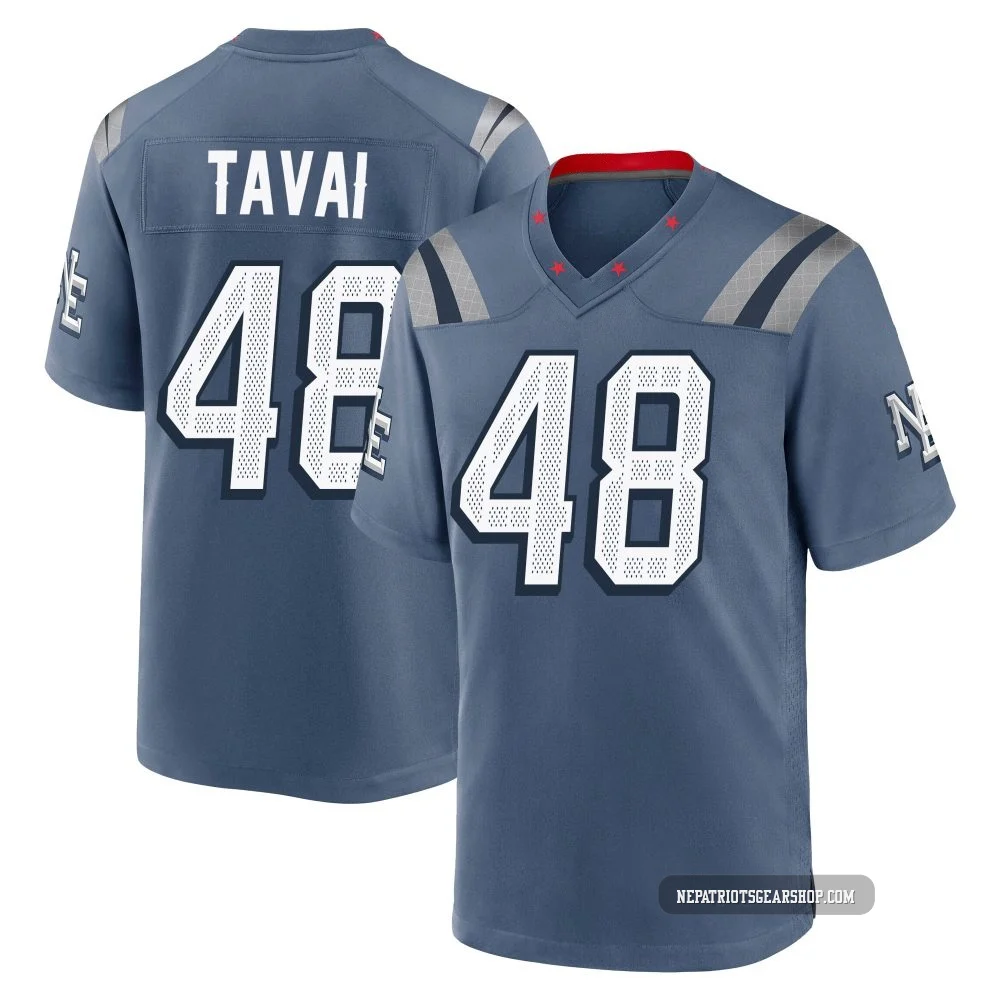 Jahlani Tavai ＃48 New England Patriots Game Storm 2025 Rivalries Collection Jersey - Youth Blue