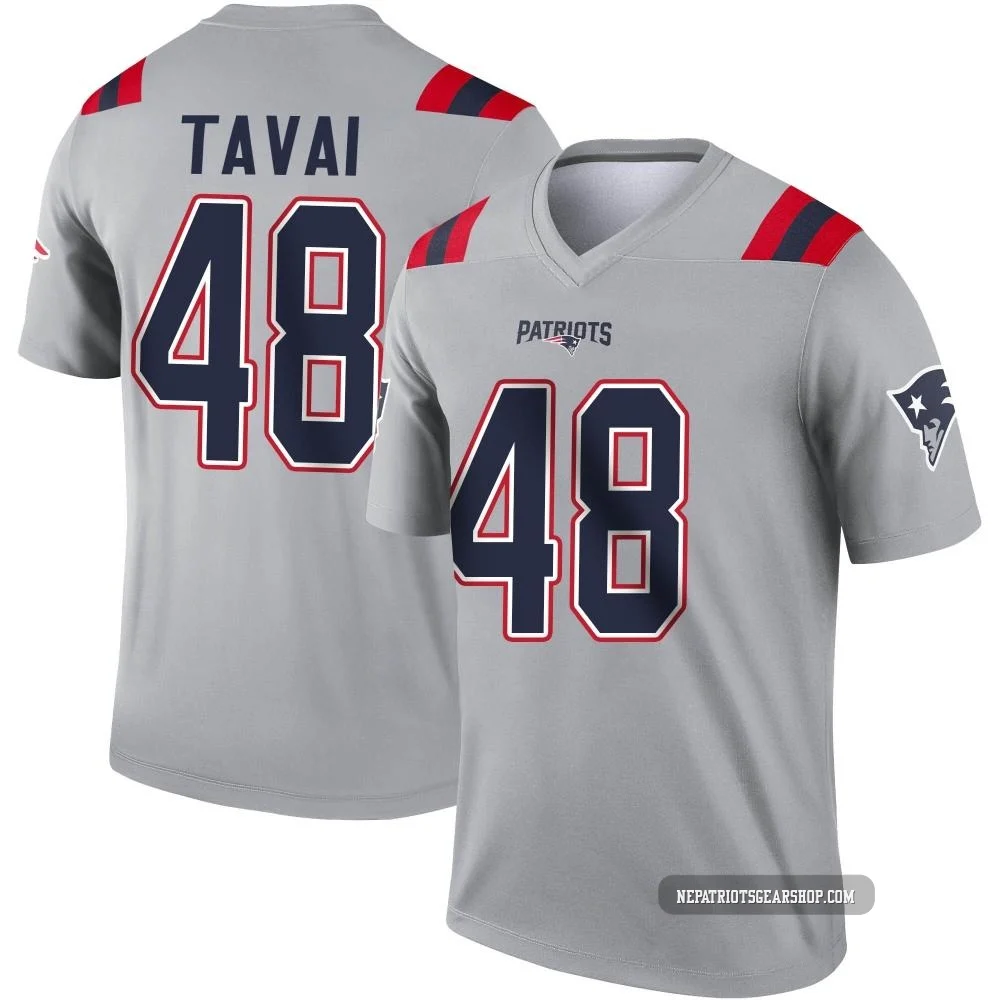 Jahlani Tavai ＃48 New England Patriots Legend Inverted Jersey - Youth Gray