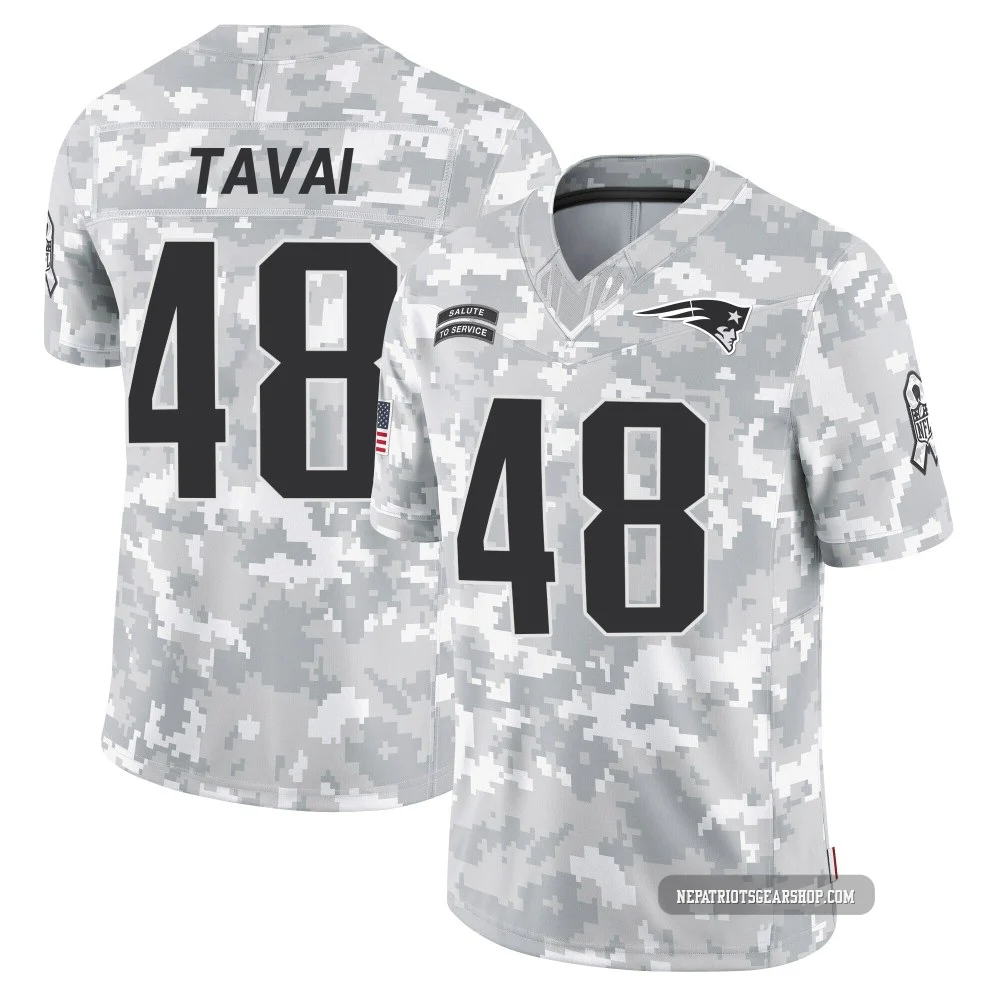 Jahlani Tavai ＃48 New England Patriots Limited 2024 Salute to Service Jersey - Men's Arctic Camo