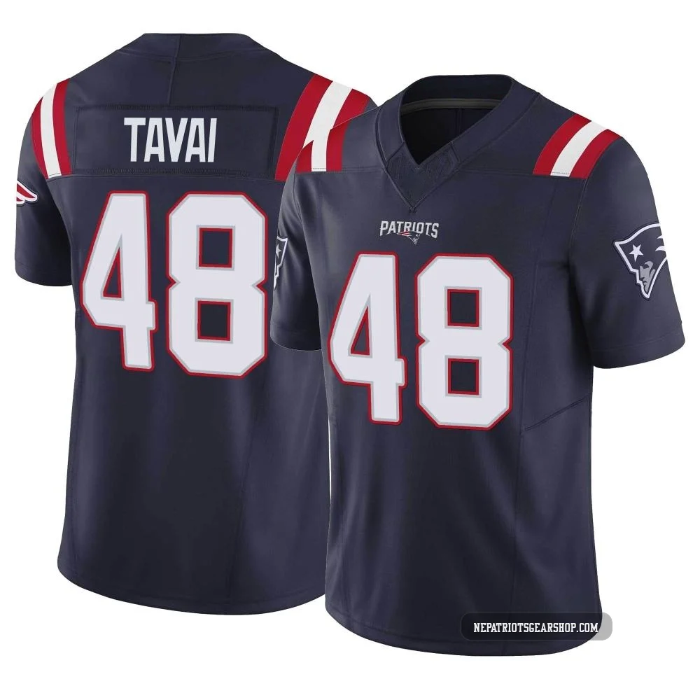 Jahlani Tavai ＃48 New England Patriots Limited Vapor F.U.S.E. Jersey - Youth Navy