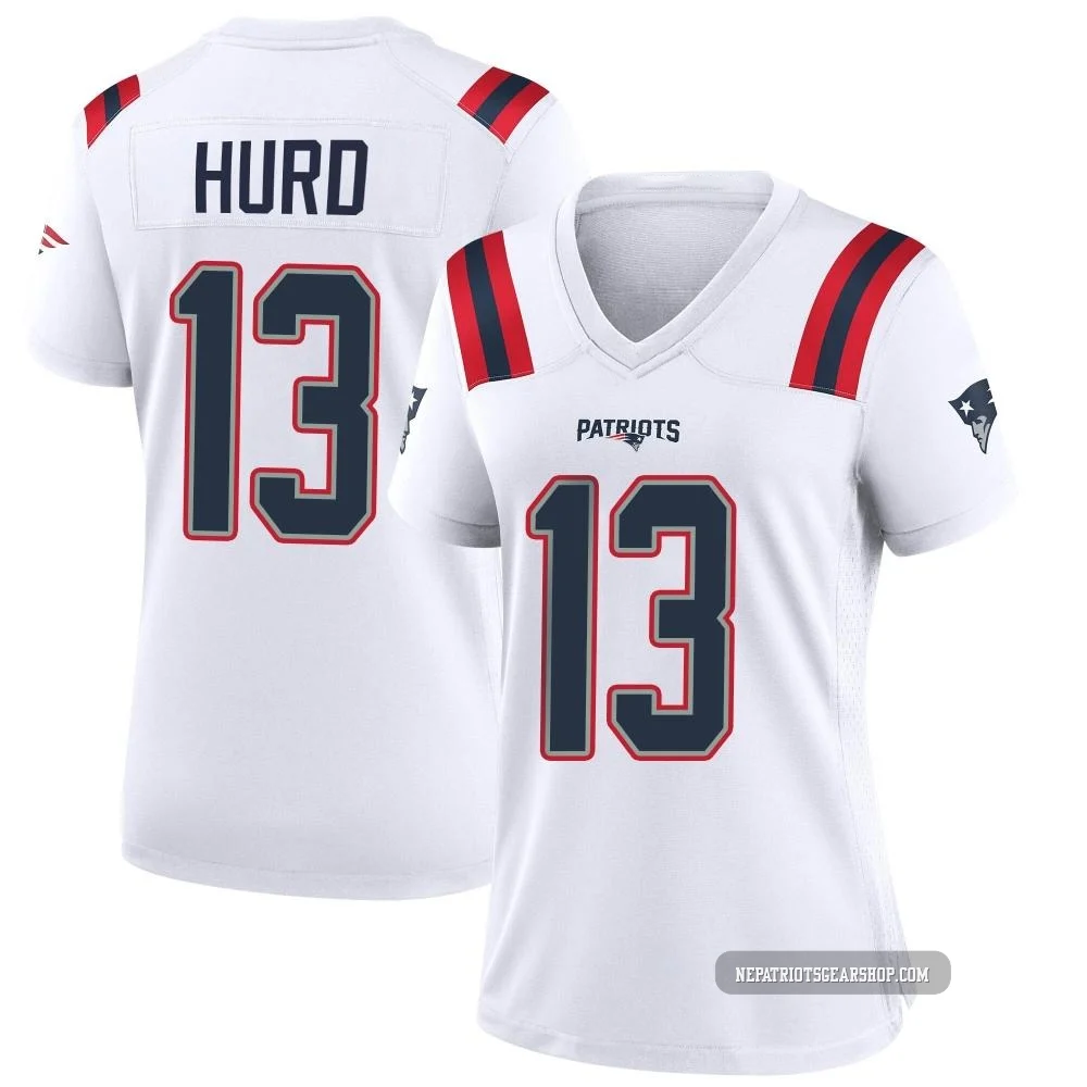 Jalen Hurd ＃13 New England Patriots Game Jersey - Women's White