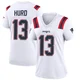 Jalen Hurd ＃13 New England Patriots Game Jersey - Women's White