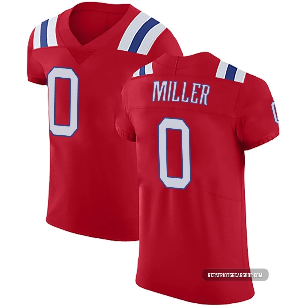 Jam Miller ＃0 New England Patriots Elite Vapor Untouchable Alternate Jersey - Men's Red