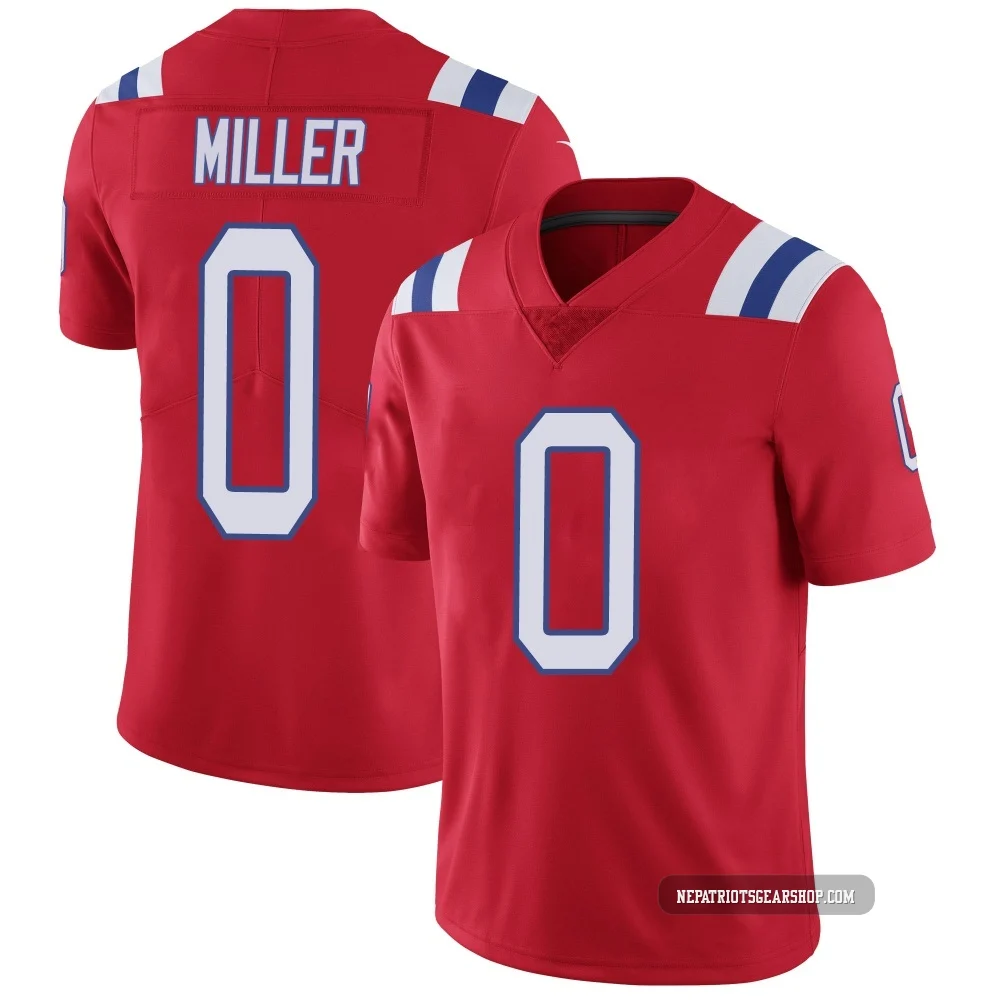Jam Miller ＃0 New England Patriots Limited Vapor Untouchable Alternate Jersey - Youth Red
