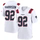 James Harrison ＃92 New England Patriots Game Jersey - Youth White