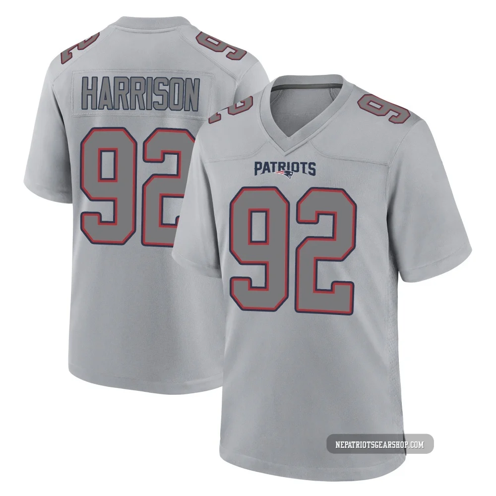James Harrison ＃92 New England Patriots Game Silver Atmosphere Fashion Jersey - Youth