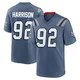 James Harrison ＃92 New England Patriots Game Storm 2025 Rivalries Collection Jersey - Youth Blue