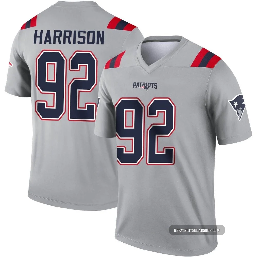 James Harrison ＃92 New England Patriots Legend Inverted Jersey - Youth Gray