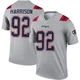 James Harrison ＃92 New England Patriots Legend Inverted Jersey - Youth Gray