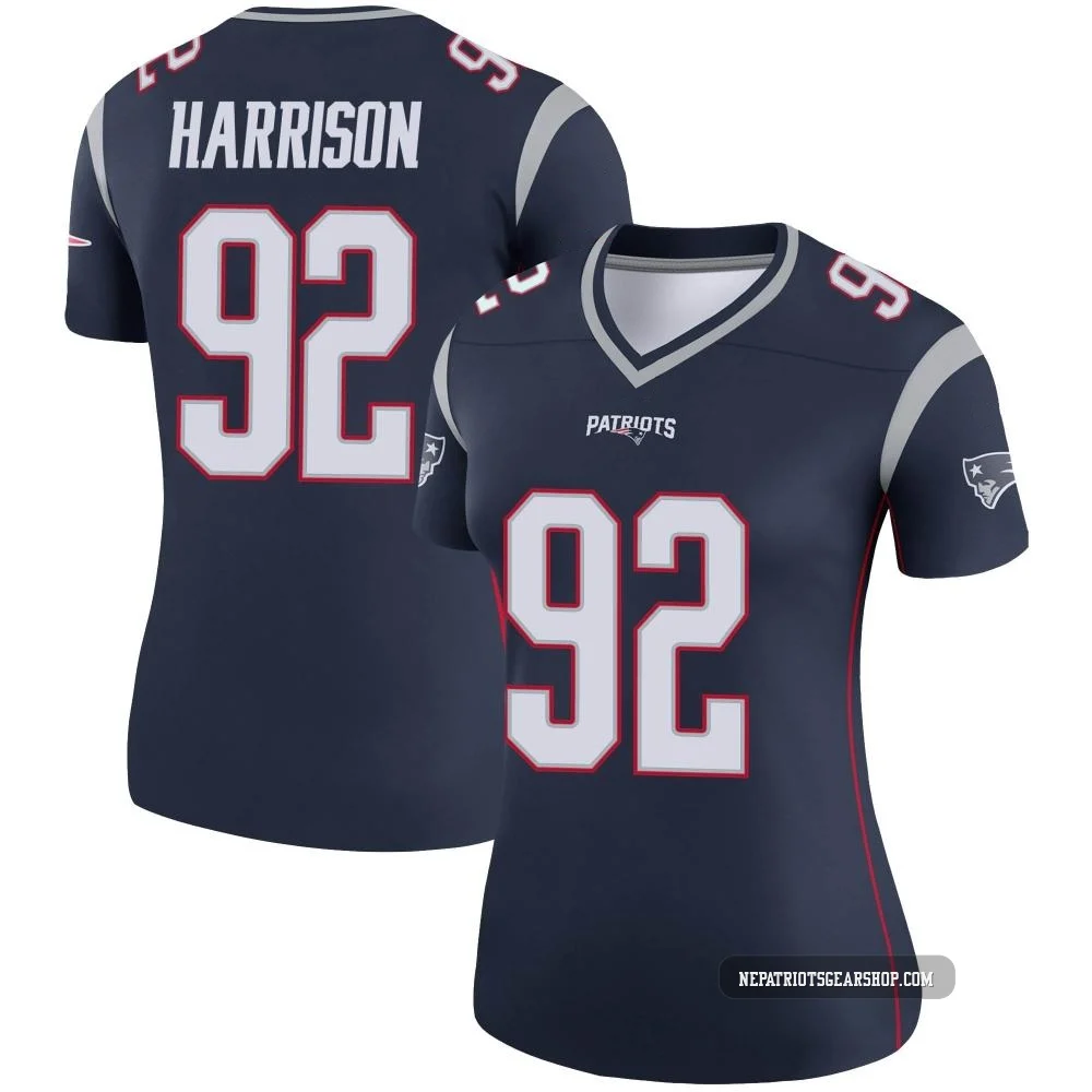 James Harrison ＃92 New England Patriots Legend Jersey - Women's Navy