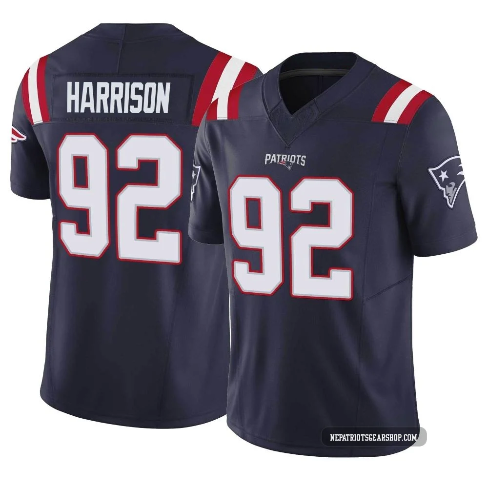 James Harrison ＃92 New England Patriots Limited Vapor F.U.S.E. Jersey - Youth Navy