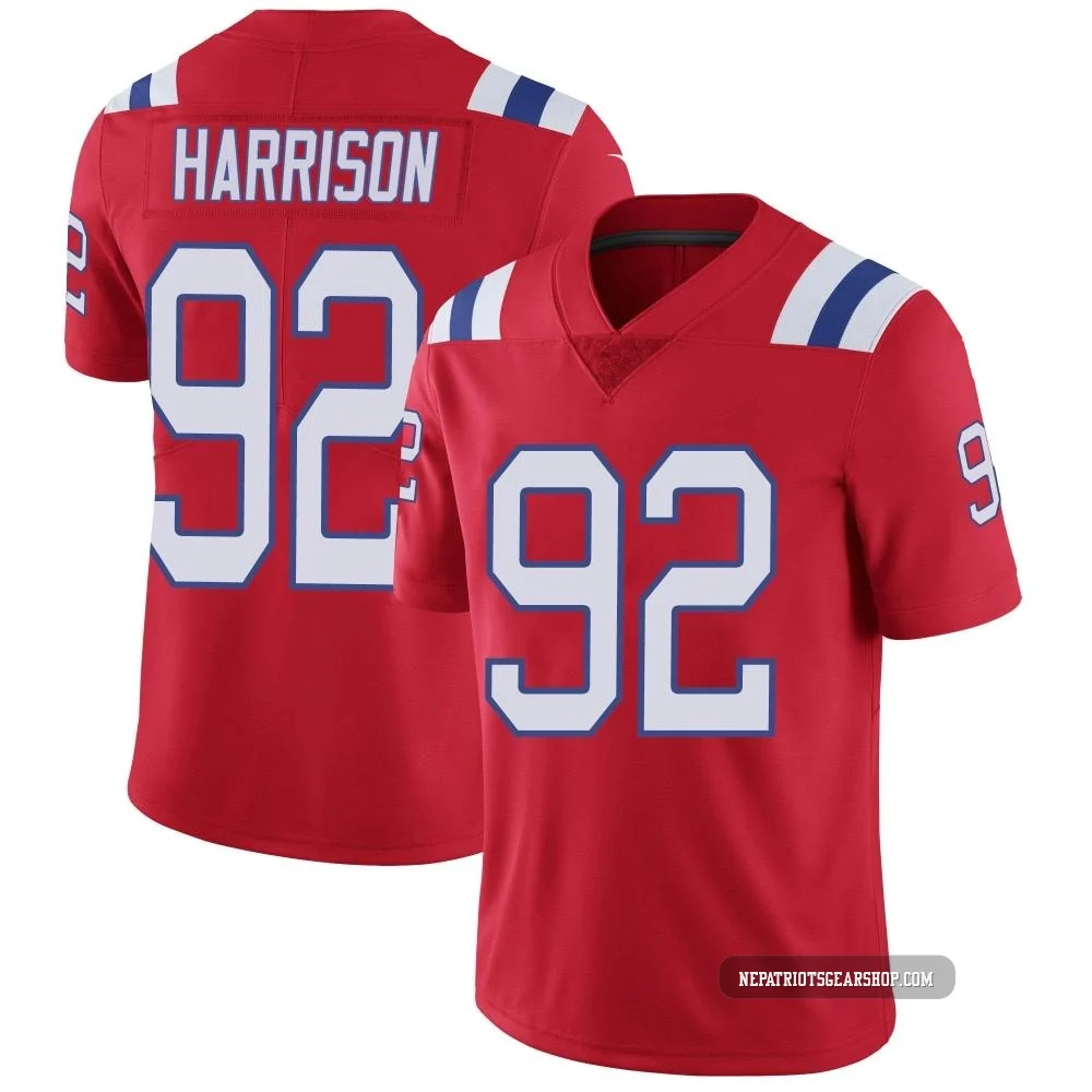 James Harrison ＃92 New England Patriots Limited Vapor Untouchable Alternate Jersey - Men's Red