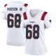 James Hudson III ＃68 New England Patriots Game Jersey - Women's White