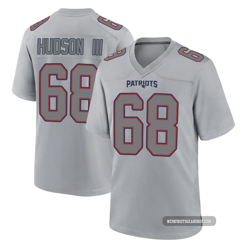 James Hudson III ＃68 New England Patriots Game Silver Atmosphere Fashion Jersey - Youth
