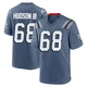 James Hudson III ＃68 New England Patriots Game Storm 2025 Rivalries Collection Jersey - Men's Blue