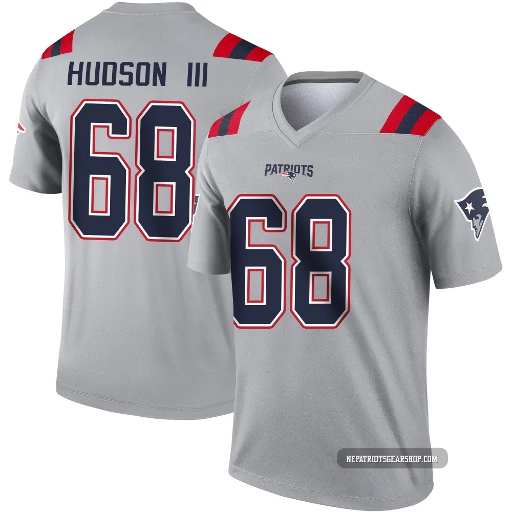 James Hudson III ＃68 New England Patriots Legend Inverted Jersey - Men's Gray