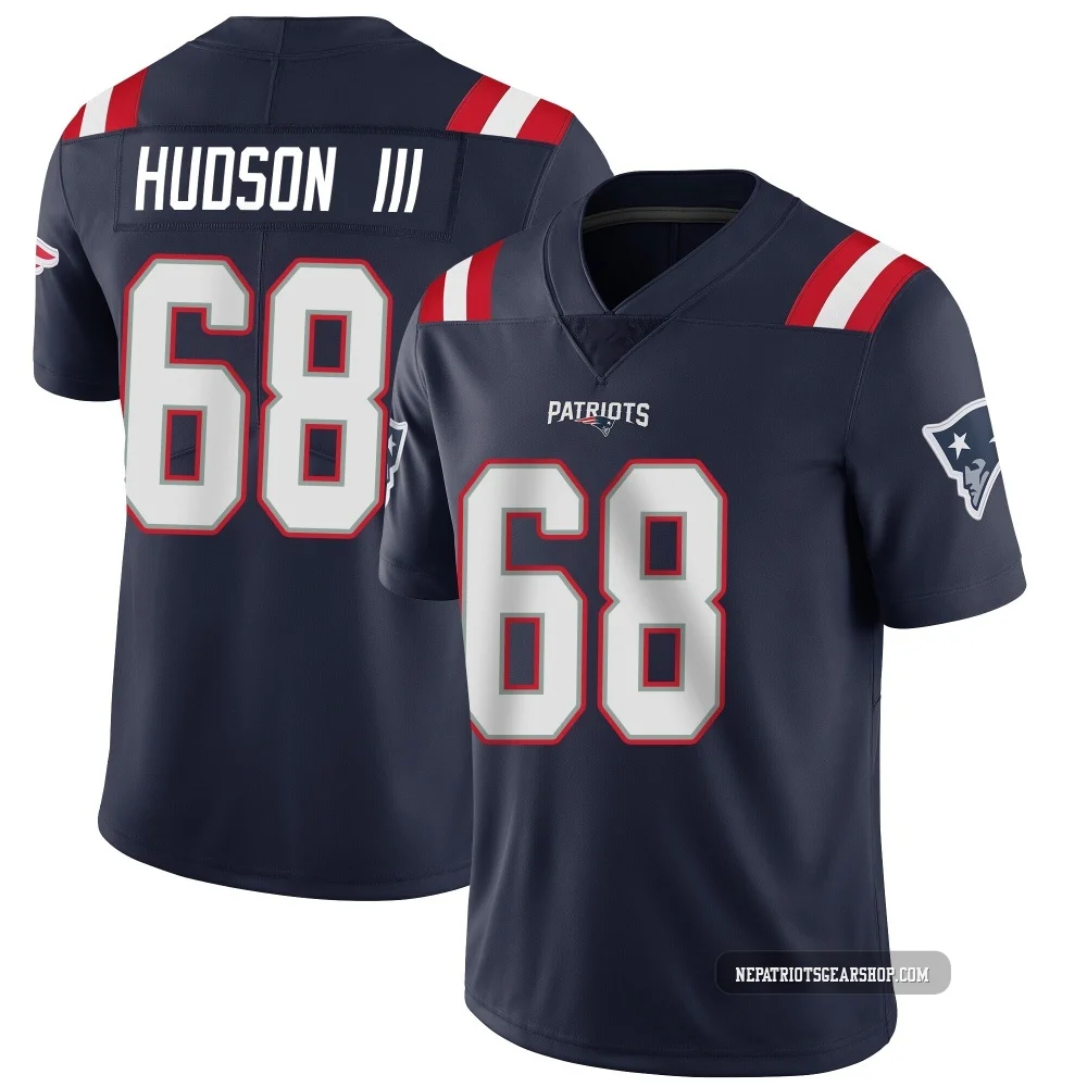 James Hudson III ＃68 New England Patriots Limited Team Color Vapor Untouchable Jersey - Youth Navy