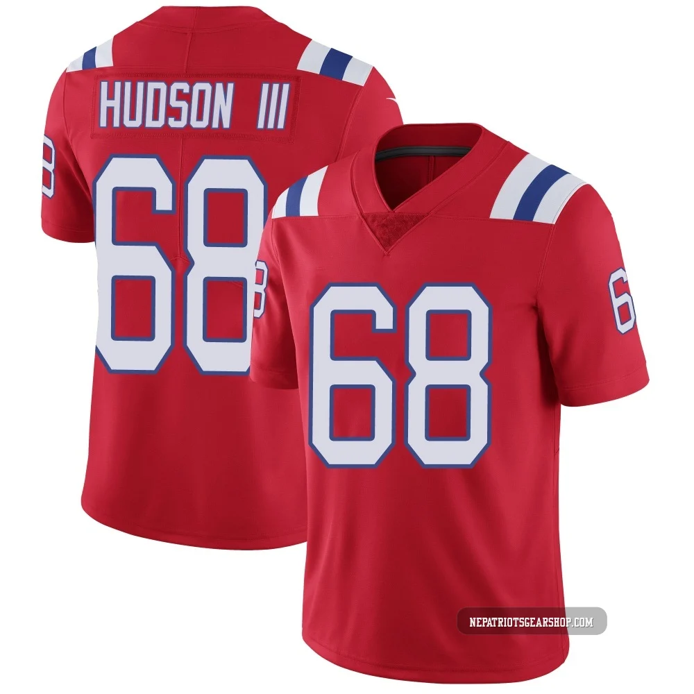 James Hudson III ＃68 New England Patriots Limited Vapor Untouchable Alternate Jersey - Men's Red