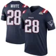 James White ＃28 New England Patriots Legend Color Rush Super Bowl LX Patch Jersey - Men's Navy
