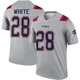 James White ＃28 New England Patriots Legend Inverted Jersey - Men's Gray