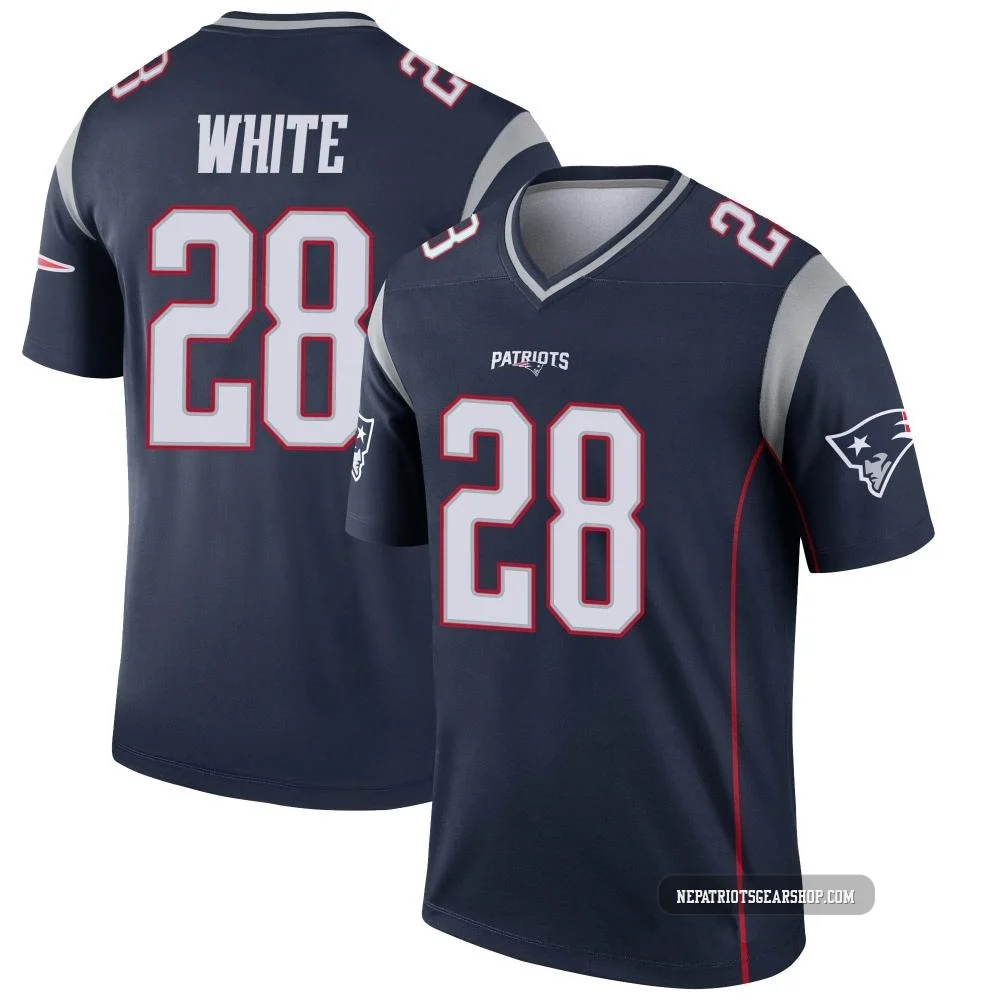 James White ＃28 New England Patriots Legend Jersey - Men's Navy