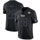James White ＃28 New England Patriots Limited Super Bowl LX Patch Jersey - Men's Black Impact