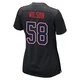 Jared Wilson ＃58 New England Patriots Game Carbon Fashion Super Bowl LX Patch Jersey - Women's Black