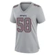 Jared Wilson ＃58 New England Patriots Game Silver Atmosphere Fashion Jersey - Women's