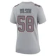 Jared Wilson ＃58 New England Patriots Game Silver Atmosphere Fashion Jersey - Women's