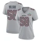 Jared Wilson ＃58 New England Patriots Game Silver Atmosphere Fashion Super Bowl LX Patch Jersey - Women's