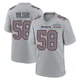 Jared Wilson ＃58 New England Patriots Game Silver Atmosphere Fashion Super Bowl LX Patch Jersey - Youth