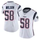 Jared Wilson ＃58 New England Patriots Limited Vapor Untouchable Jersey - Women's White