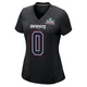 Jashaun Corbin ＃0 New England Patriots Game Carbon Fashion Super Bowl LX Patch Jersey - Women's Black
