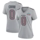 Jashaun Corbin ＃0 New England Patriots Game Silver Atmosphere Fashion Super Bowl LX Patch Jersey - Women's