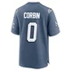 Jashaun Corbin ＃0 New England Patriots Game Storm 2025 Rivalries Collection Jersey - Men's Blue