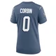 Jashaun Corbin ＃0 New England Patriots Game Storm 2025 Rivalries Collection Jersey - Women's Blue