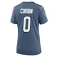 Jashaun Corbin ＃0 New England Patriots Game Storm 2025 Rivalries Collection Super Bowl LX Patch Jersey - Women's Blue