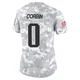 Jashaun Corbin ＃0 New England Patriots Limited 2024 Salute to Service Jersey - Women's Arctic Camo