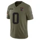 Jashaun Corbin ＃0 New England Patriots Limited 2025 Salute to Service Jersey - Men's Olive