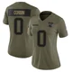 Jashaun Corbin ＃0 New England Patriots Limited 2025 Salute to Service Jersey - Women's Olive