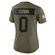 Jashaun Corbin ＃0 New England Patriots Limited 2025 Salute to Service Jersey - Women's Olive