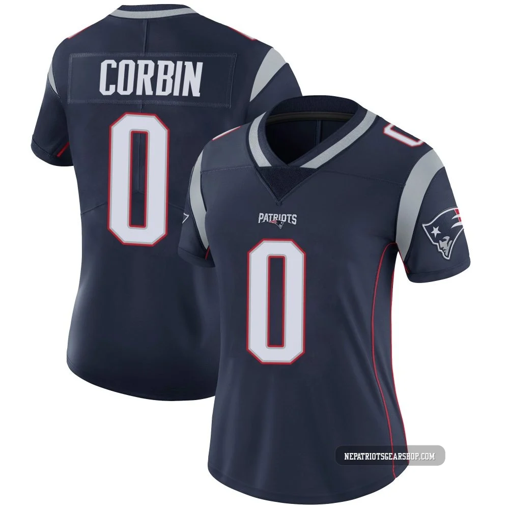 Jashaun Corbin ＃0 New England Patriots Limited Team Color Vapor Untouchable Jersey - Women's Navy