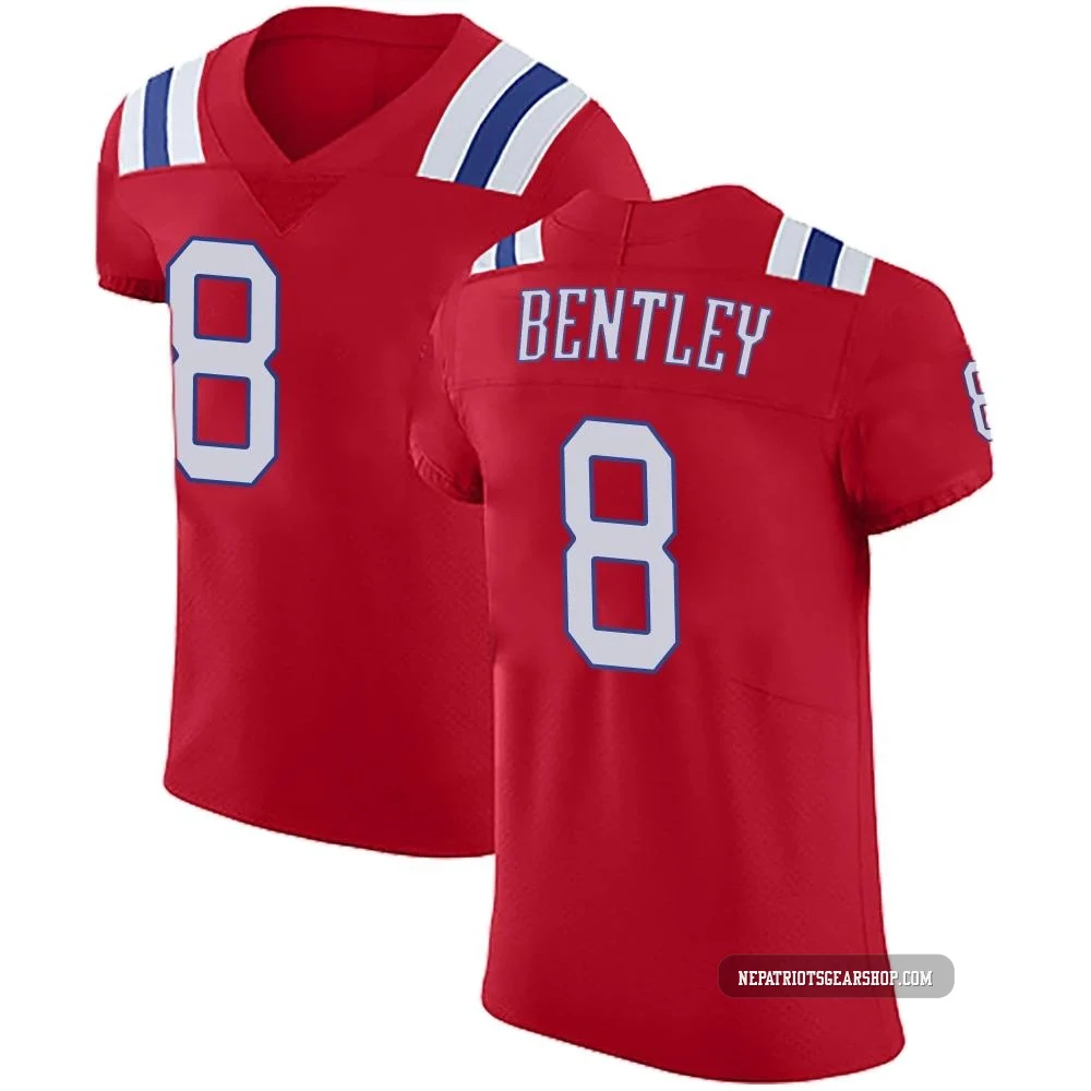 Ja'Whaun Bentley ＃8 New England Patriots Elite Vapor Untouchable Alternate Jersey - Men's Red