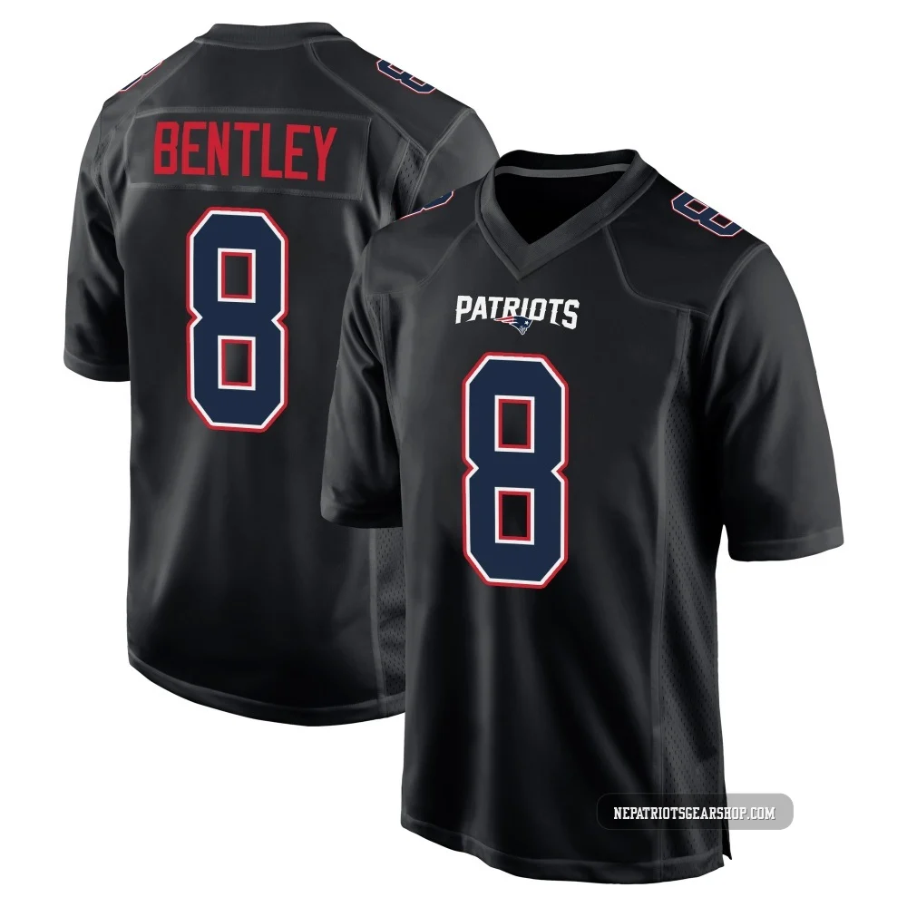 Ja'Whaun Bentley ＃8 New England Patriots Game Carbon Fashion Jersey - Youth Black