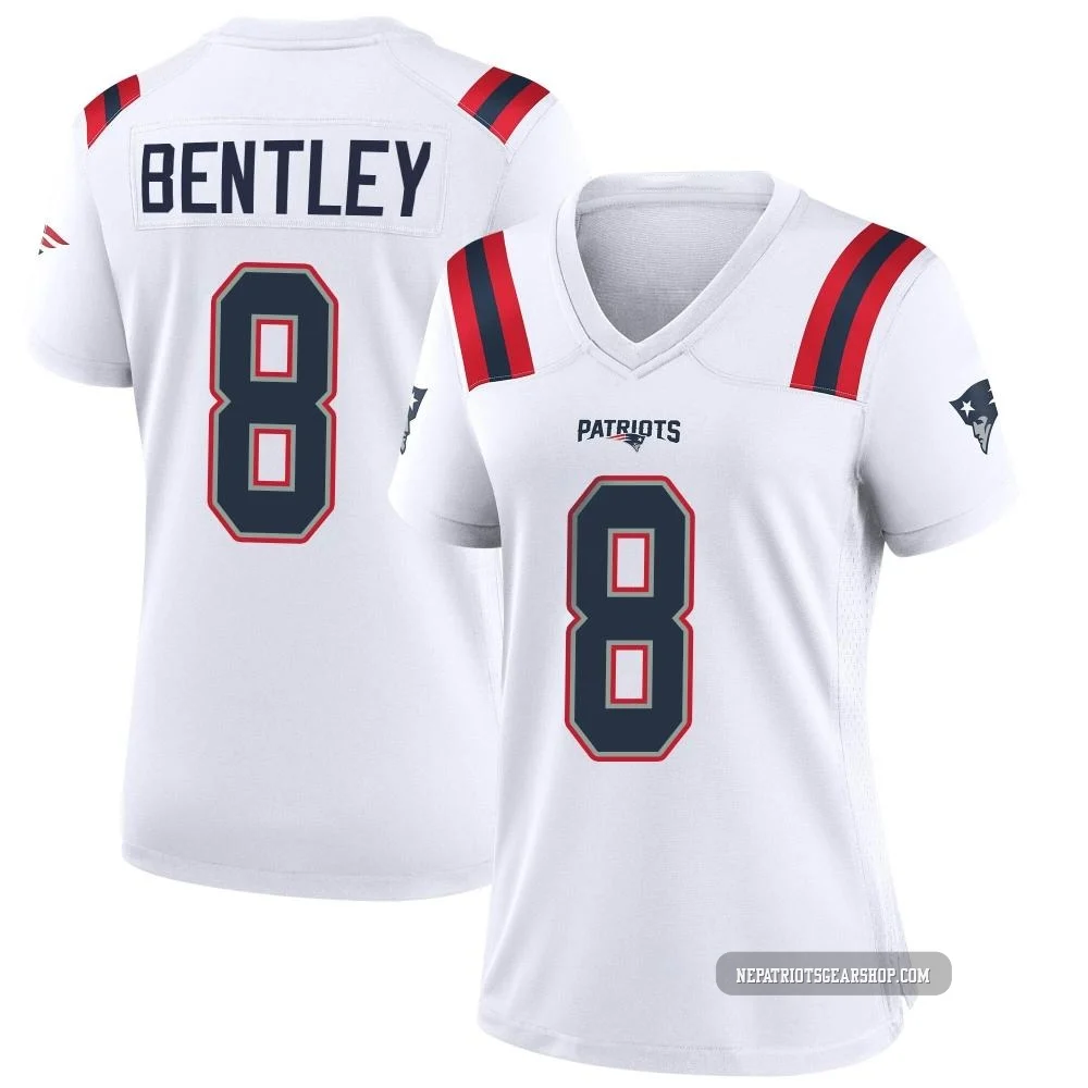 Ja'Whaun Bentley ＃8 New England Patriots Game Jersey - Women's White