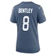 Ja'Whaun Bentley ＃8 New England Patriots Game Storm 2025 Rivalries Collection Jersey - Women's Blue