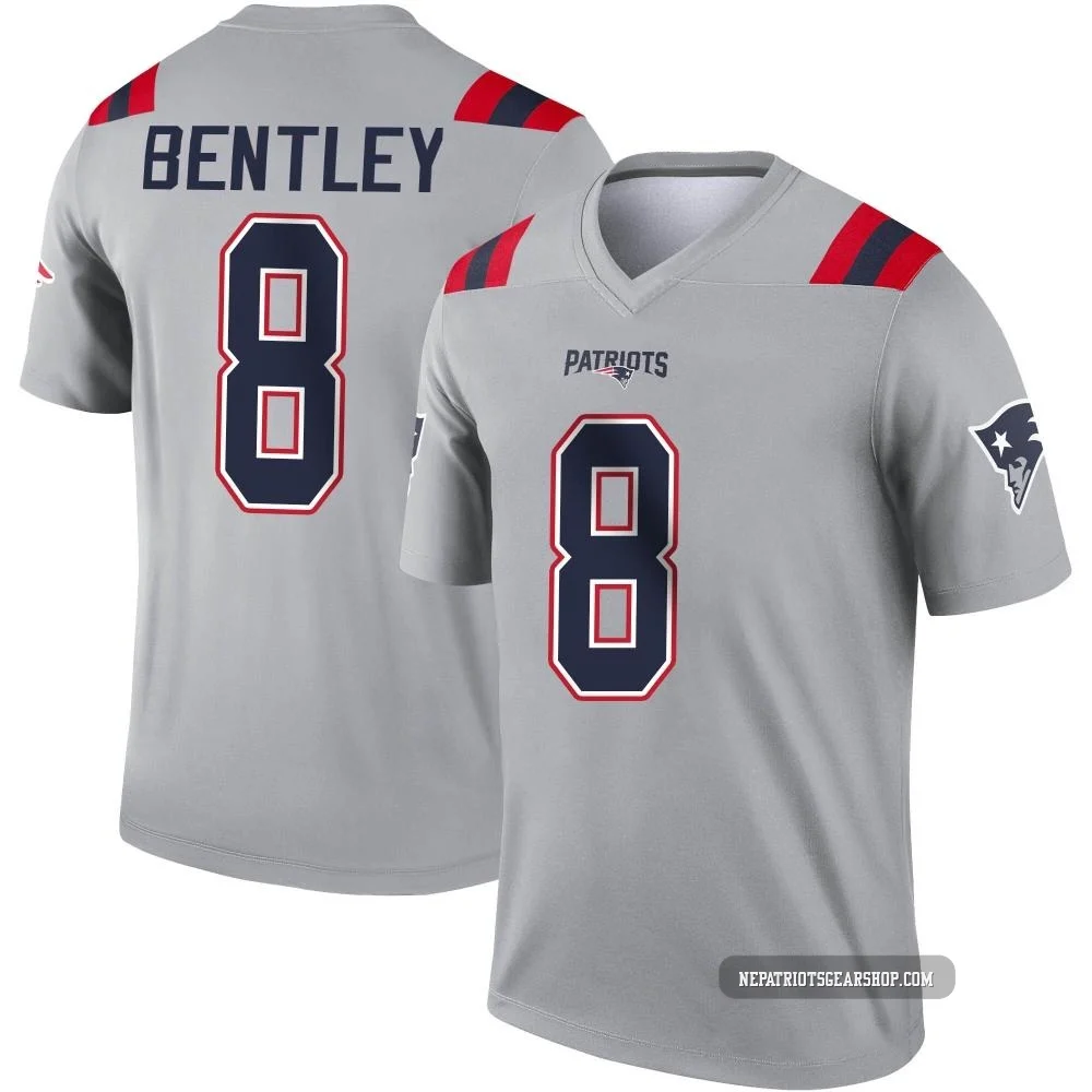 Ja'Whaun Bentley ＃8 New England Patriots Legend Inverted Jersey - Men's Gray